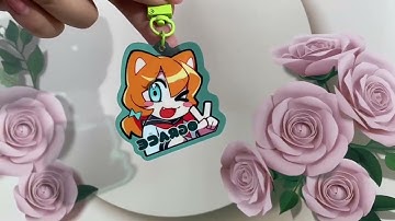 【PREIVEW】Do you love them? semi transparent Colourful keychains