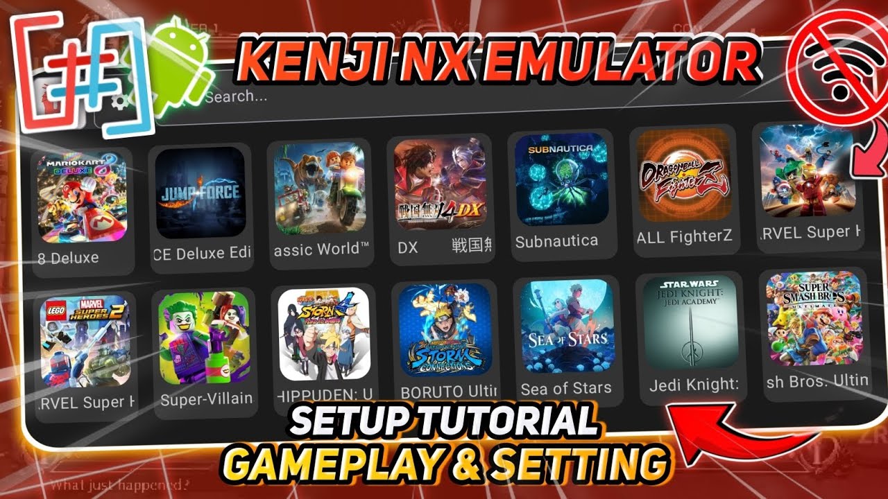 NEW!! KenjiNX Emulator Android Offline Support Mediatek SetUp Tutorial Gameplay & Setting!!