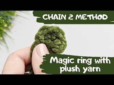 Crochet Chain 2 Method, alternative to the Magic ring / circle