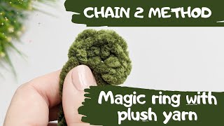 Crochet Chain 2 Method, alternative to the Magic ring / circle