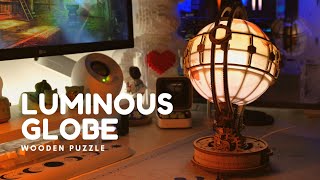 ROKR luminous globe wooden puzzles | DIY wooden puzzle | indonesia
