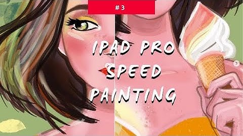 Procreate process - speed paint #3 - ice cream girl