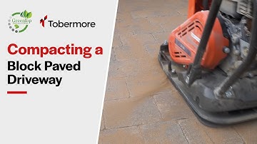 Compacting a block paved driveway