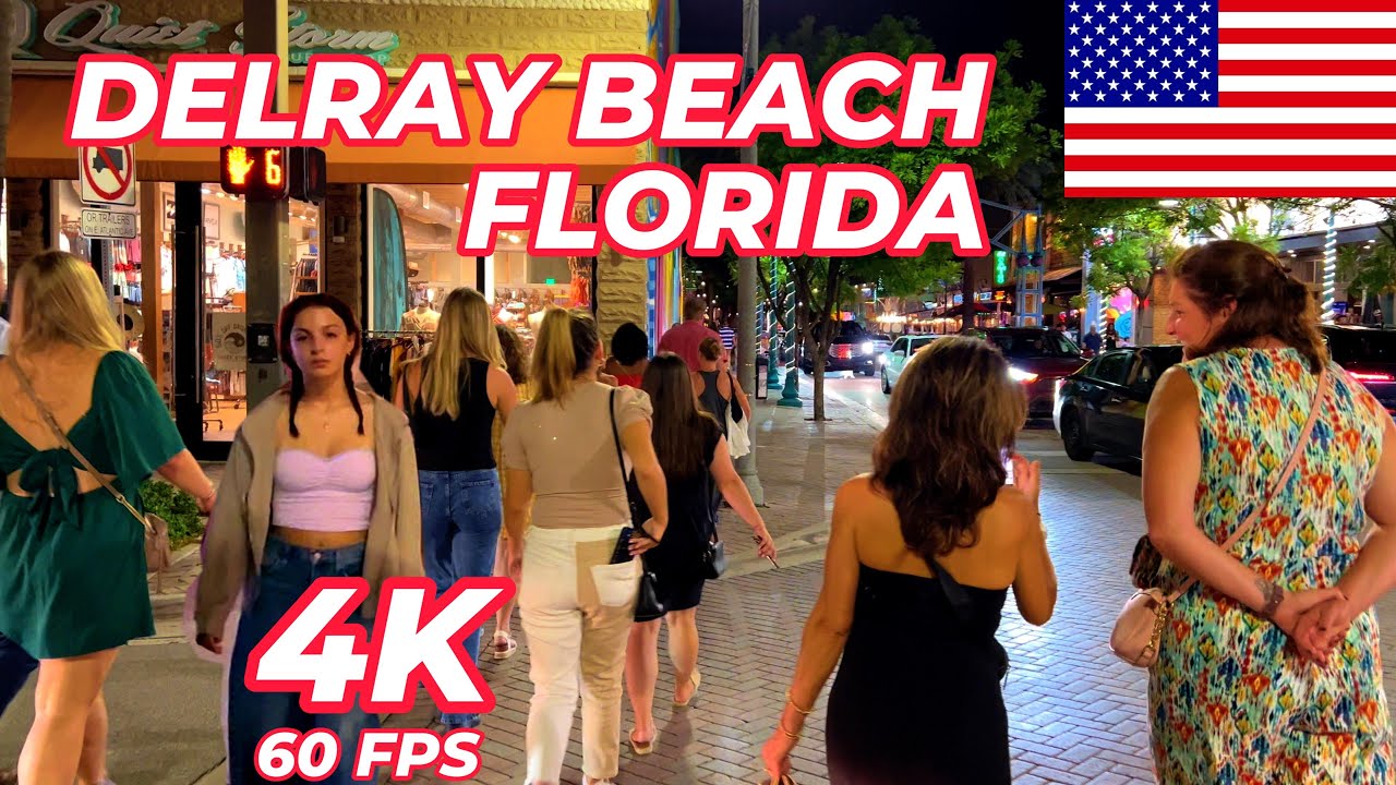 Atlantic Ave Delray Beach: One of The Coolest Street In America 4K