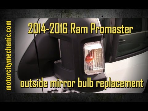 2014-2016 Ram Promaster 외부 미러 전구 교체