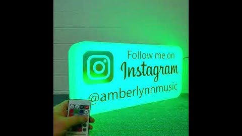 3D Printed LED Lightbox with RGB effects.