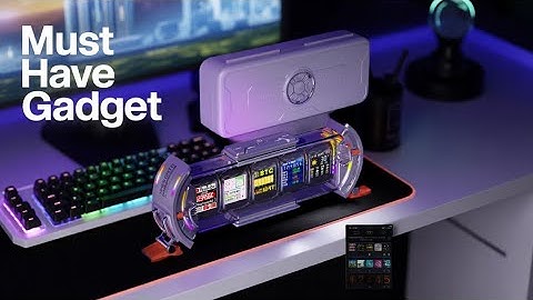 De coolste bureaugadget! Cyberpunk Pixel Art Klok (Divoom Times Gate)