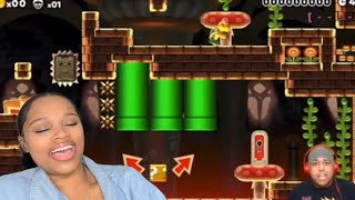 Dashiegames Mario Maker Funny Fails compilation | Reaction