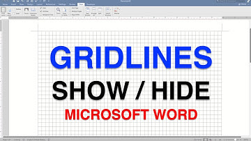 How to Show Gridlines in Word