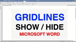 How to Show Gridlines in Word