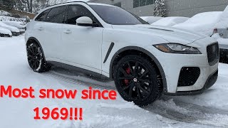 How Does The F-Pace SVR Handle In The Snow!?