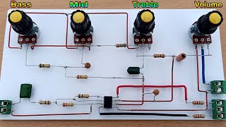 Top Powerful Bass Mid Treble Volume Controller // How to Make Bass Treble Controller With 4558D