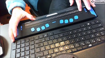 Focus 40 Braille Display configuration Menu options