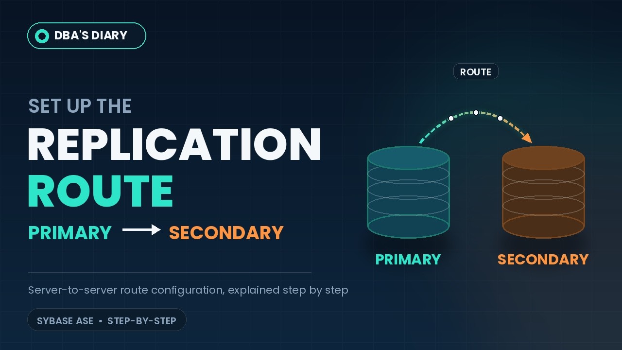 Setting up Route in Primary & Secondary Replication Server - YouTube