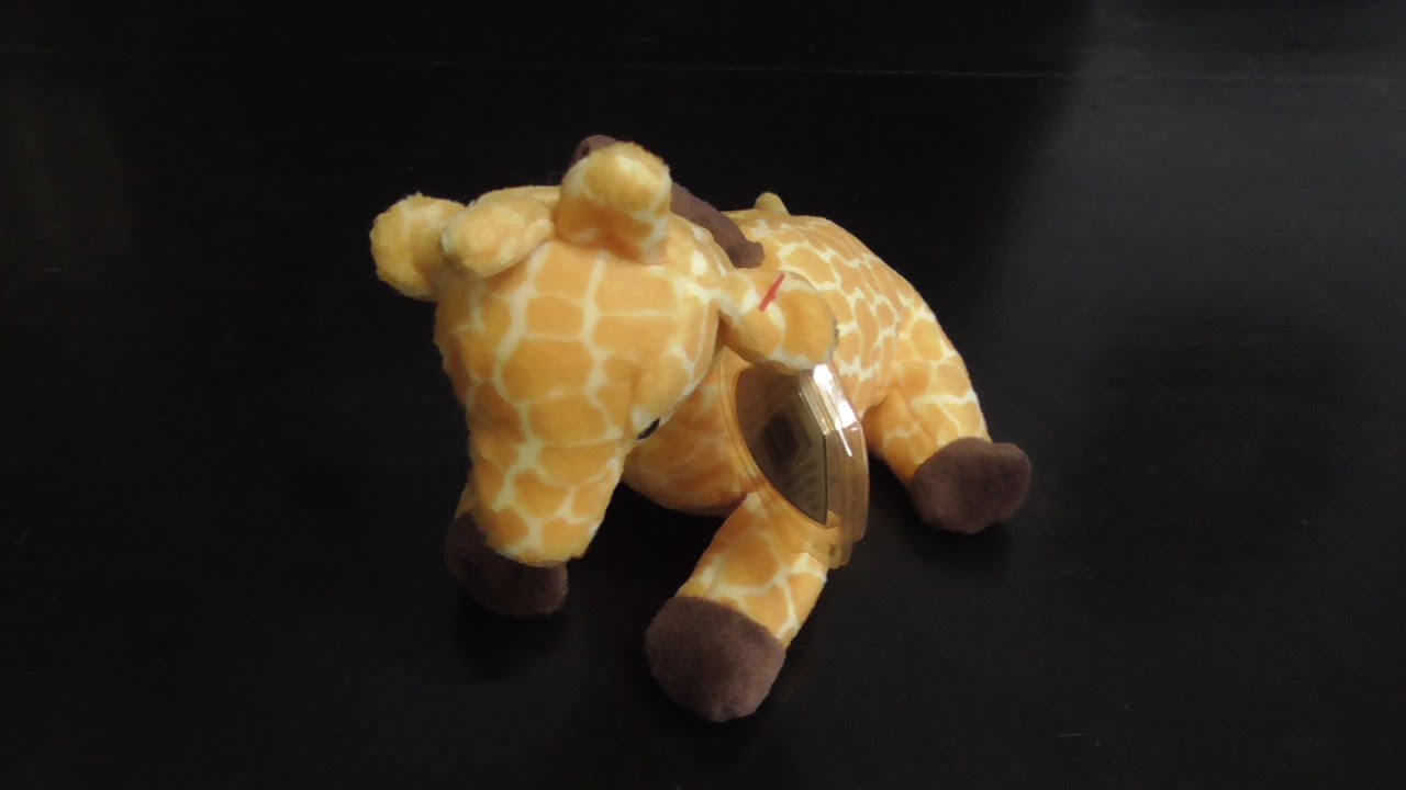 TY BEANIE BABY 1996 TWIGS THE GIRAFFE PLUSH REVIEW