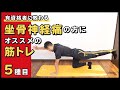 坐骨神経痛の方にオススメの筋トレ【5種目】