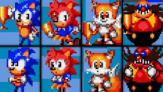 Every Losing & Winning Pose from All Characters in Sonic Drift 2