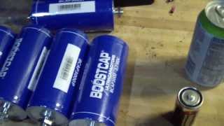 Maxwell 3000 Farad, 2.7 Volt DC Boostcapacitors, Ultracapacitors For My New Projects.