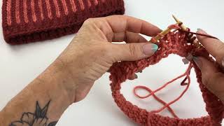 How to get started knitting a brioche hat. | September YarnYAY! Skull Cap