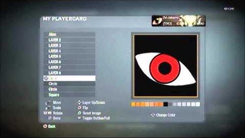 Black Ops Emblem Tutorial - Sharingan Eye