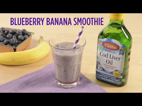 Blueberry-Banana Smoothie with Omega-3s