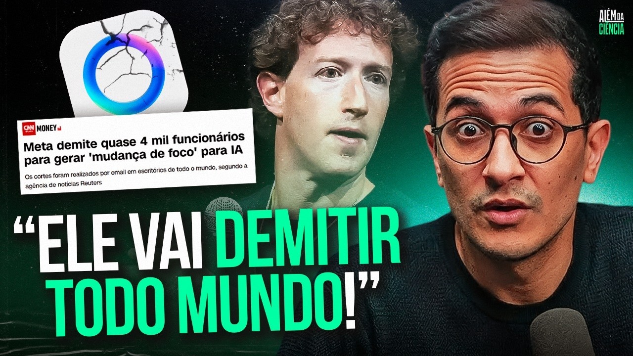 ZUCKERBERG DIZ QUE 70% DA META PODE SER SUBTITUÍDA POR IA (Sérgio Sacani e Gabriel Pato)