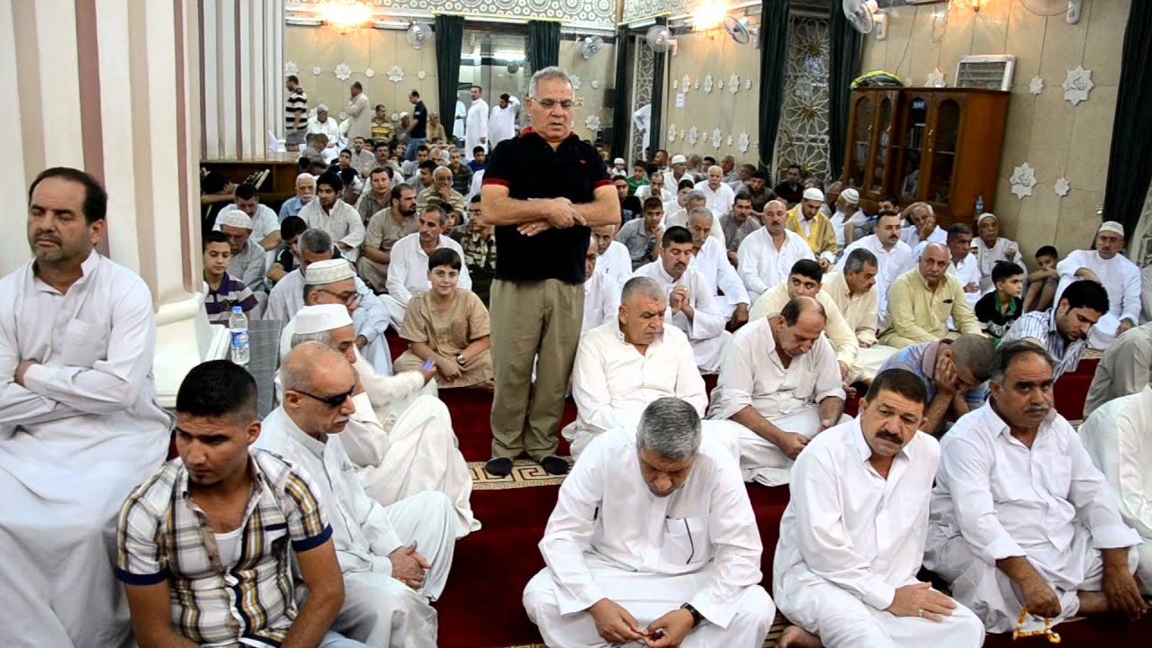 صلاة عيد الفطر في جامع الامام الاعظم ابي حنيفة 2012م