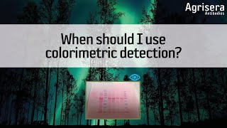 When should I use colorimetric detection?