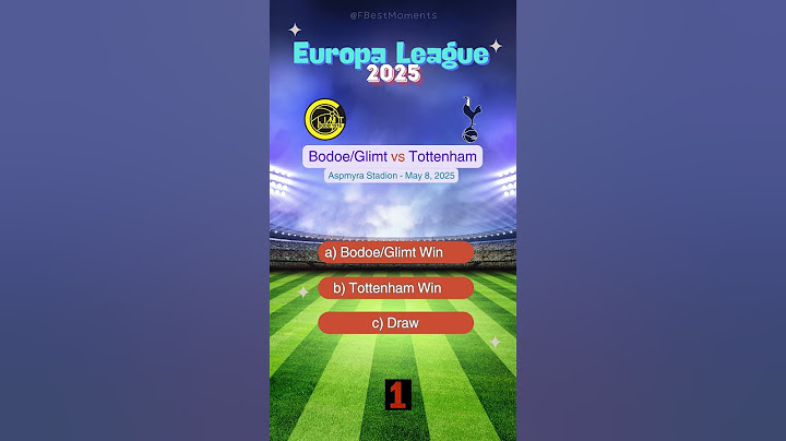 Bodoe/Glimt vs Tottenham Europa League 2025 Semi-final Prediction | Who Will Win? #match #prediction