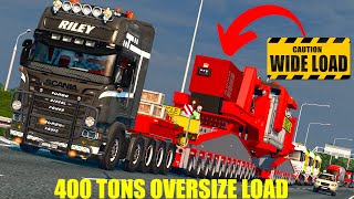 ETS2 MOD MEGA SPECIAL TRANSPORT 400T OVERSIZE 1.45