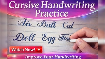 Cursive Handwriting Practice for Beginners | Beautiful Neat English Writing