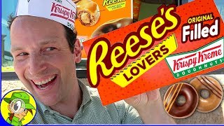 Krispy Kreme® | Original Filled REESE'S® Lovers Doughnuts Review 🍫🥜 | Peep THIS Out! 🍩