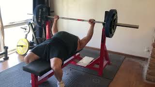 Martys Gym Getting Stronger 165 Kg 363.7 Pounds Bench Press