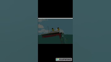 Titanic Sinking in Floating Sandbox! #floatingsandbox #kapwing #titanic