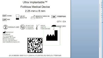 Einfach GHS oder UDI Symbole in Etiketten mit Seagull Bartender einfügen