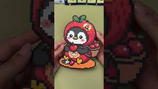🍎 Penguin Apple Harvest | Perler Bead Pattern & Autumn Pixel Art DIY