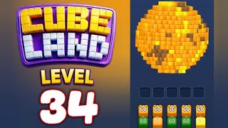 Cube Land Puzzle Level 34 Walkthrough