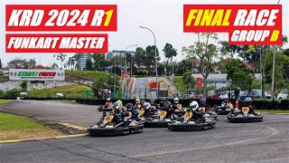 KRD 2024 R1 Funkart Master | FINAL Race (Group B) | City Karting Shah Alam