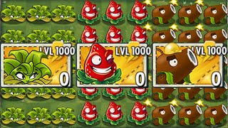 Plants Vs Zombies 2 Every Plant Level 1000 Power-Up Vs Modern Day Gargantuar Pvz2