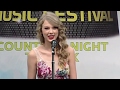 Taylor Swift on connecting with the crowd | CMA Music Festival: Country's Night to Rock 2011 | CMA