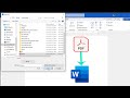 How to insert data from pdf to word and update it in Microsoft word
