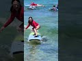 Natalie's first surfing lesson #kauai #surfing