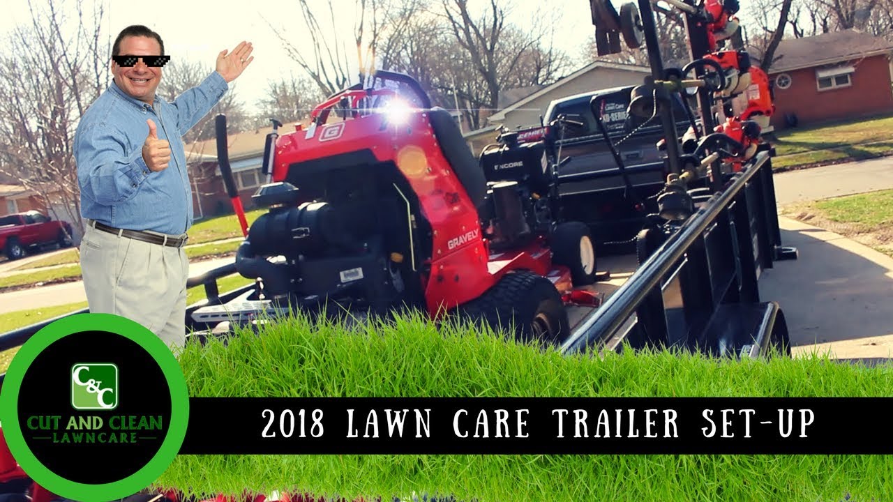 Lawn Care Equipment Packages With Trailer / Complete Lawn