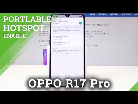 How to Activate Portable Hotspot in OPPO R17 Pro - Network Sharing