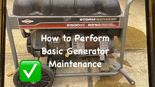 How to perform portable generator maintenance!  Keep your gen-set runnin’ for the next emergency!