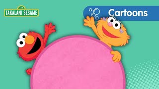 Elmo & Zoe Loose A Wheel, Find A Wheel, & Learn All About Circles Takalani Sesame