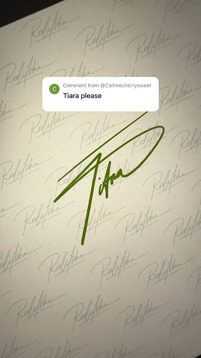 Download lagu Tiara - #ralitshaa #ralitshaasignature #signature #lettering #Ralitshaletter