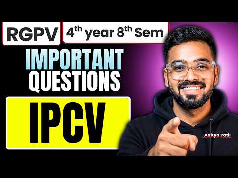 Image Processing and Computer Vision (IPCV) Most Important Topics | RGPV B.Tech 8th Sem