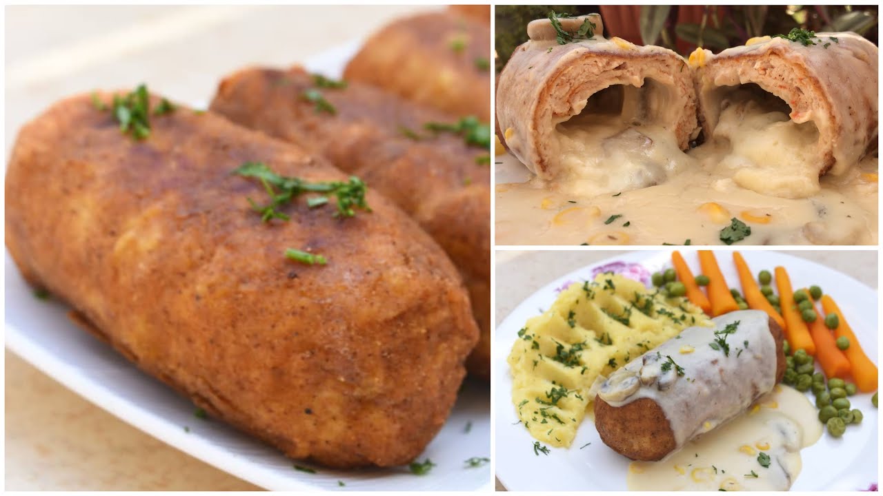 جربوا الكوردون بلو- دجاج محشو بالجبن والبشاميل طبق خيالي يستحق التجربة Le Cordon Bleu