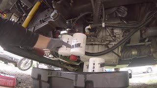 Fass Fuel Filter Change On 6.7 Cummins | DIY Off Grid RV Van Build: Ep. 91